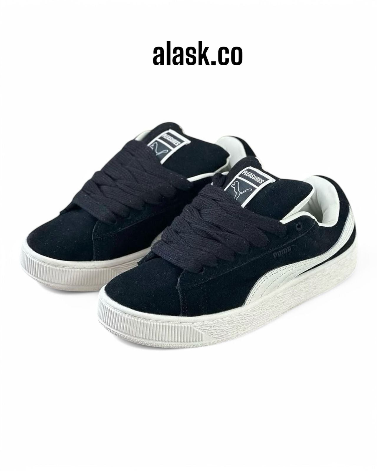 P U M A     SUEDE   X  L    DAMA  N/B  ENVIO GRATIS